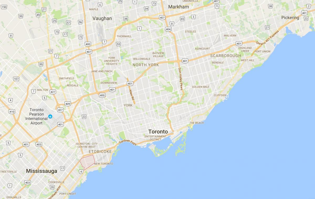 Carte Alderwood Parkview district de Toronto