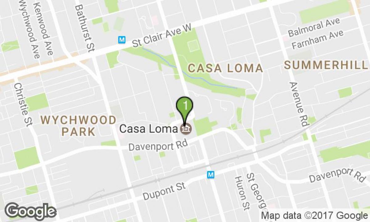 Carte Casa Loma Toronto