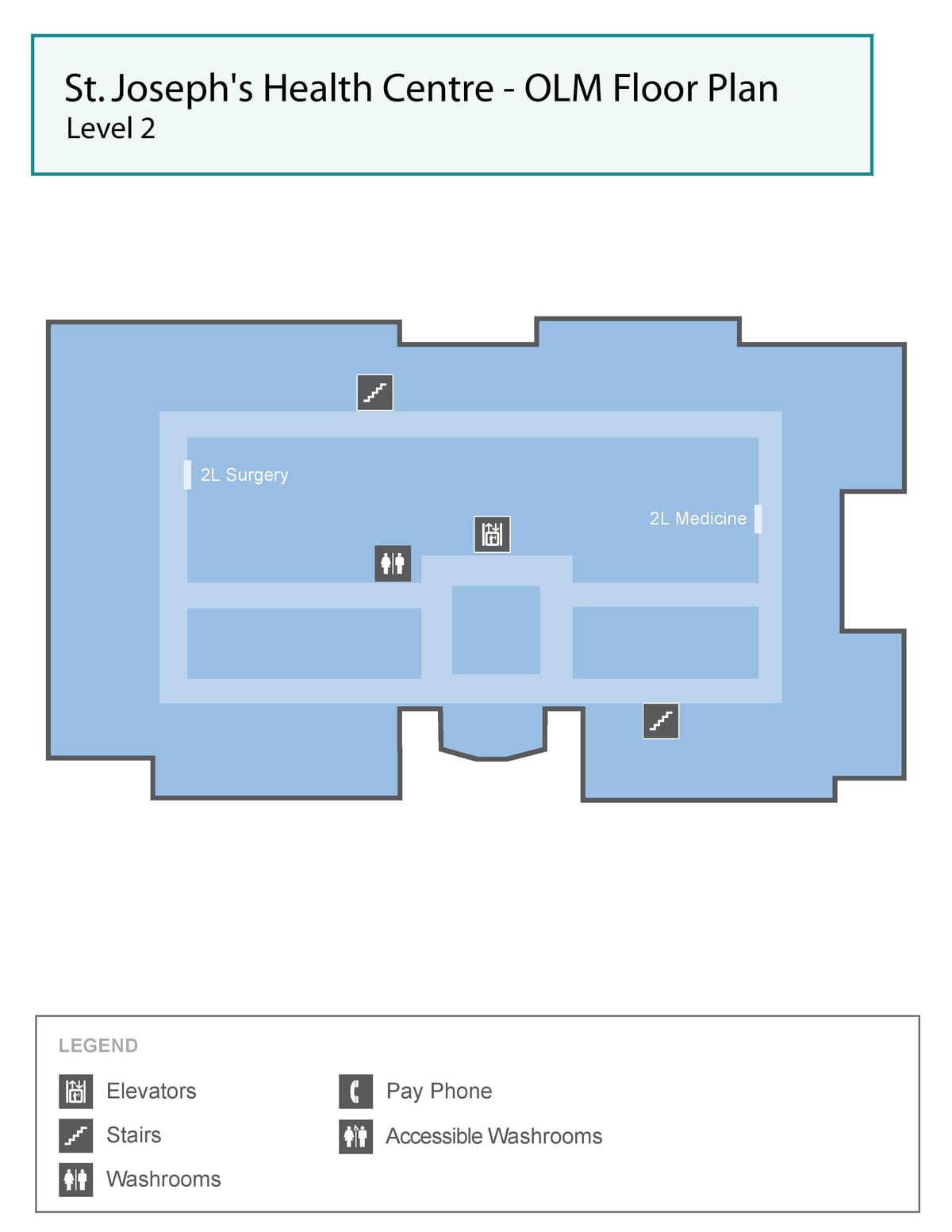 Carte Centre de santé St. Joseph Toronto OLM niveau 2