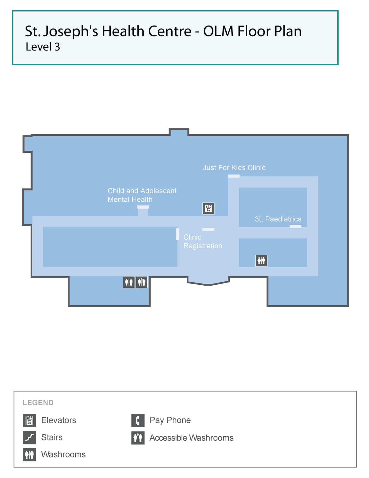 Carte Centre de santé St. Joseph Toronto OLM niveau 3