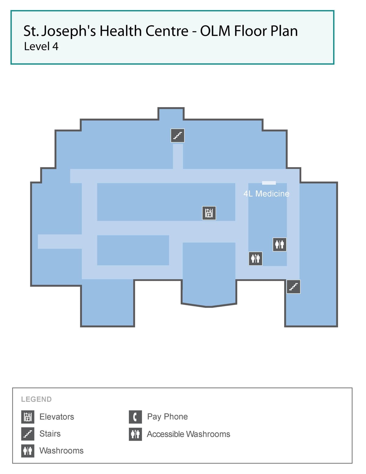 Carte Centre de santé St. Joseph Toronto OLM niveau 4