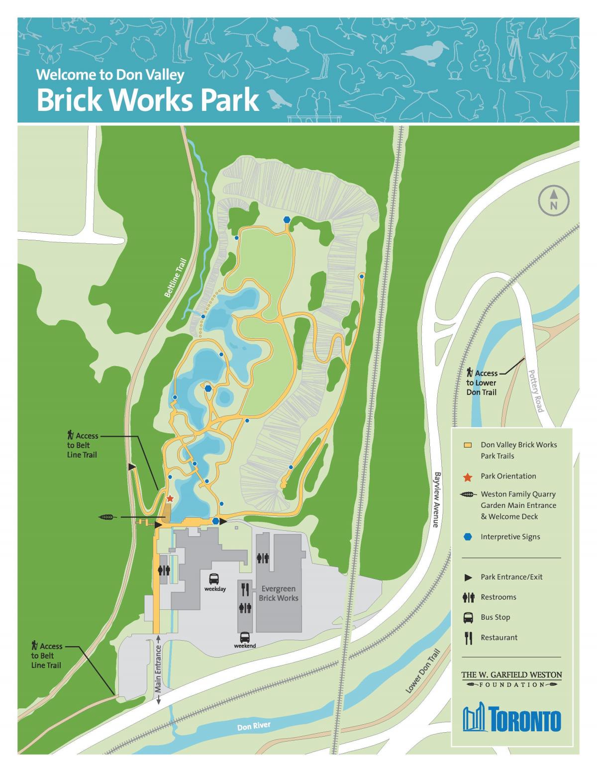 Carte Don Valley Brick Works park