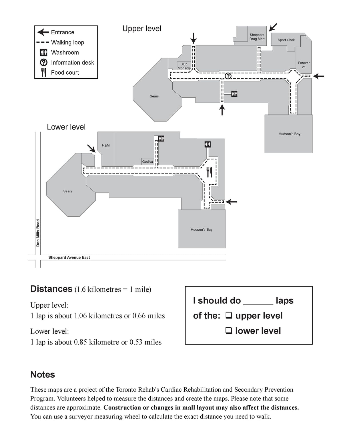 Carte Fairview Mall entrée