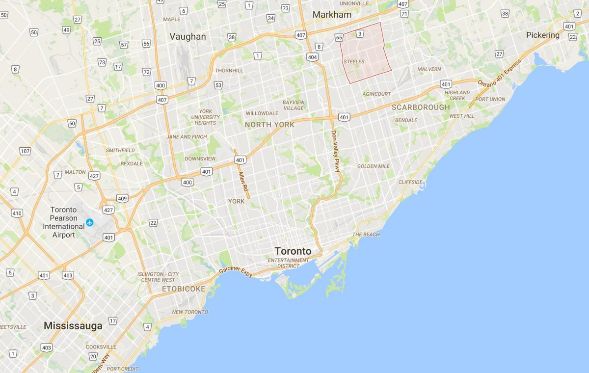 Carte Milliken district de Toronto