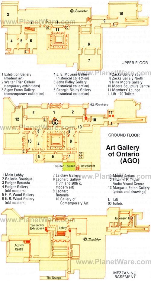 Carte musée des beaux-arts de l'Ontario