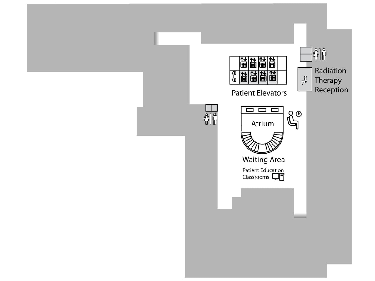 Carte Princess Margaret Cancer Centre Toronto 1er étage B1