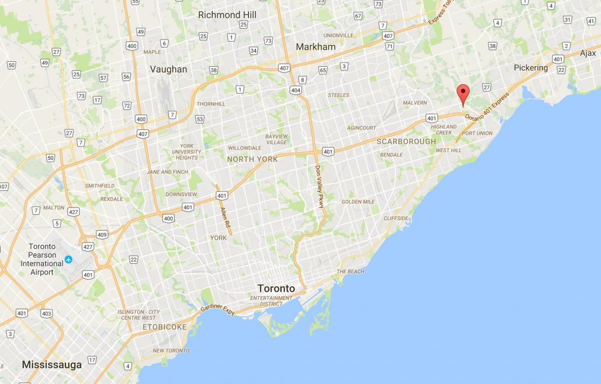 Carte Rouge district de Toronto