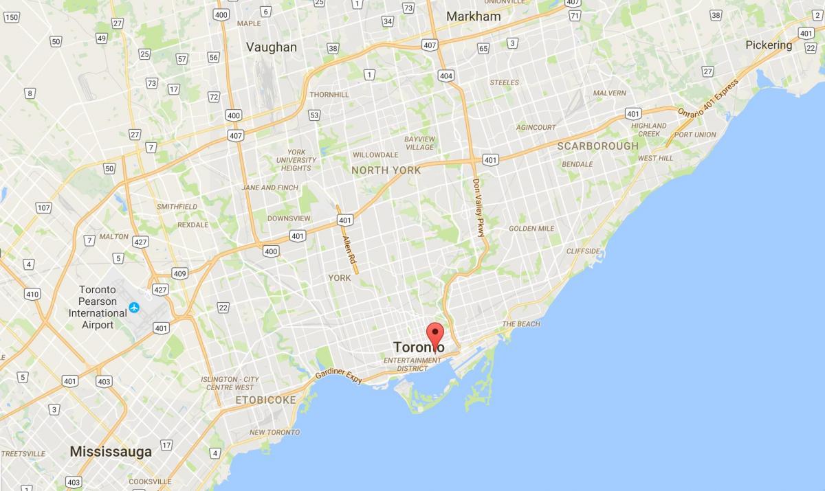 Carte St. Lawrence district de Toronto
