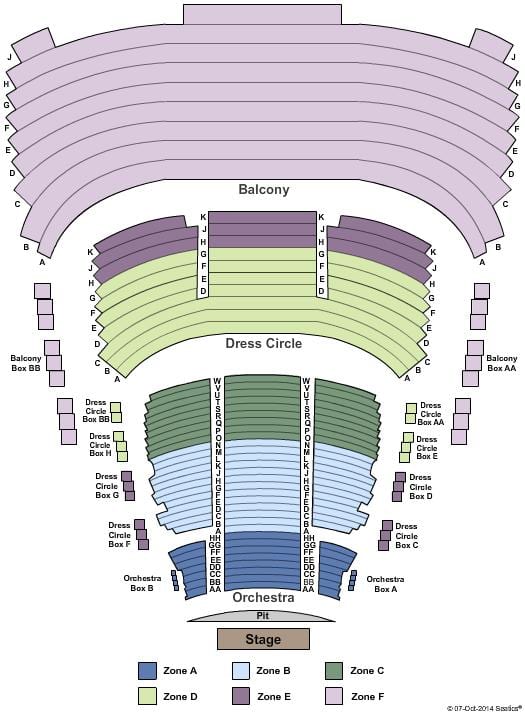 Carte Théâtre de la Princesse de Galles Toronto