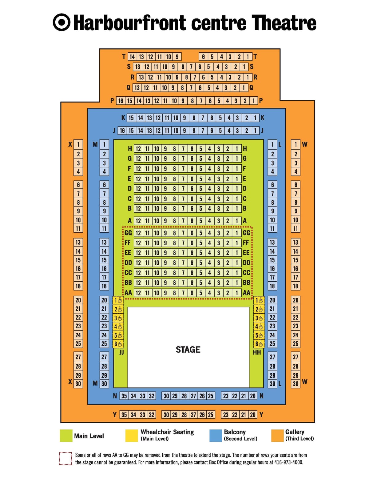 Carte théâtre Harbourfront Centre