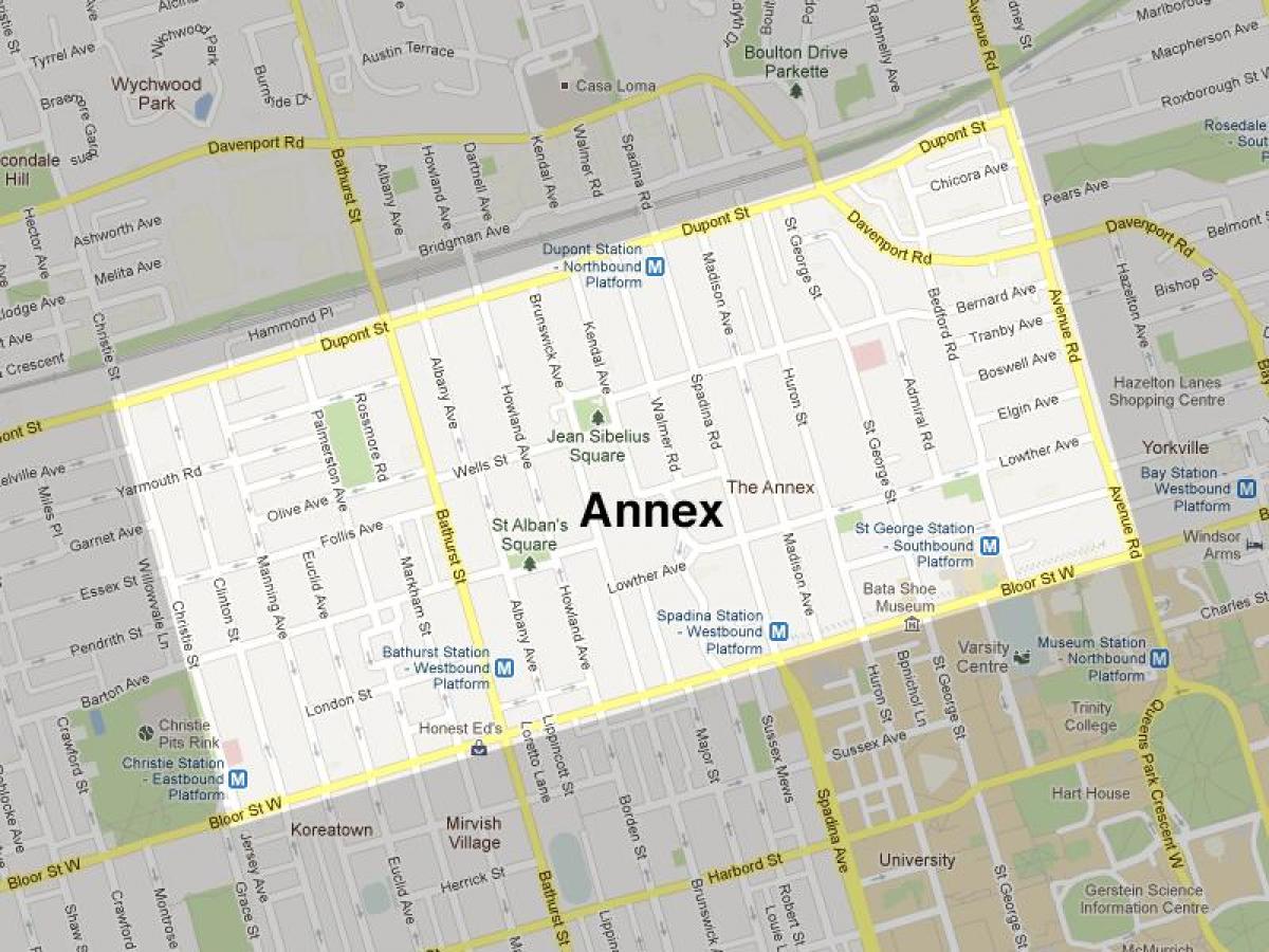 Carte The Annex Toronto