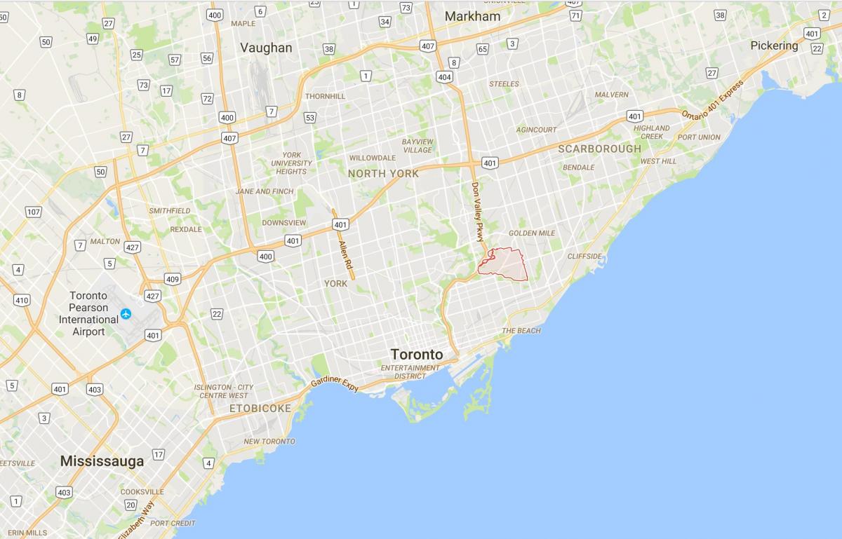 Carte The Bridle Path district de Toronto