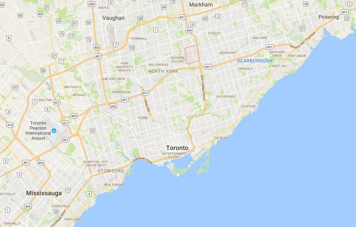 Carte The Peanut district de Toronto