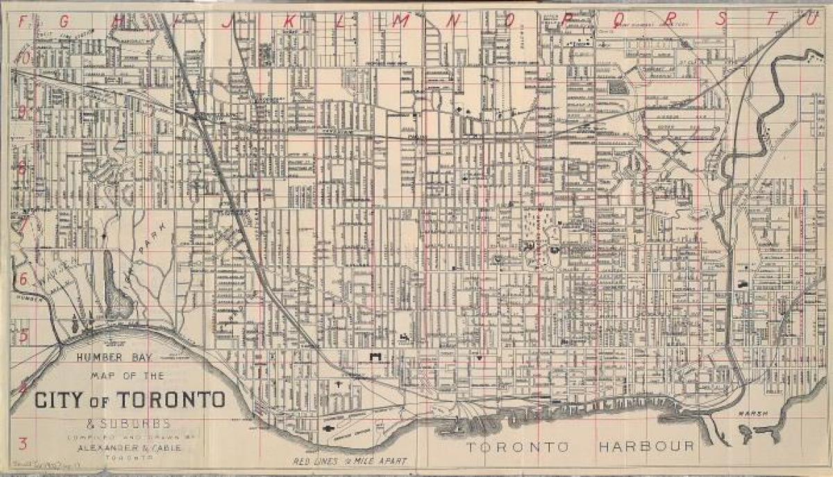 Carte Toronto 1902