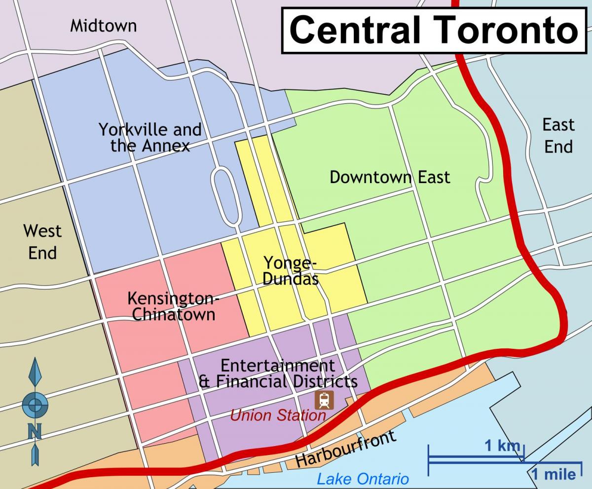 Carte Toronto Centre