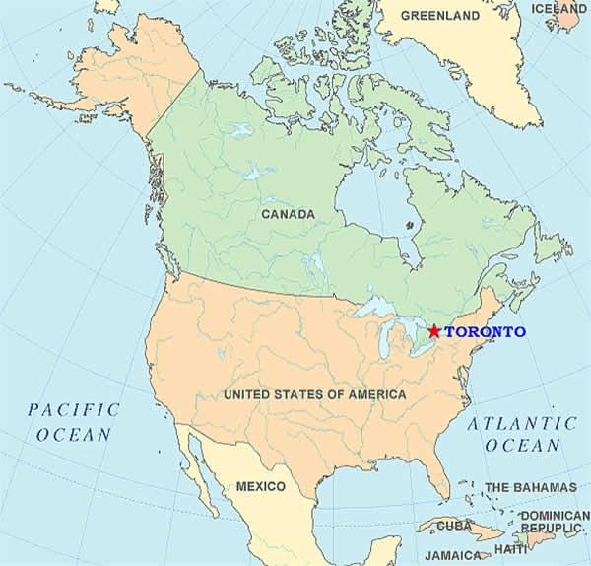 Carte Toronto Etats unis