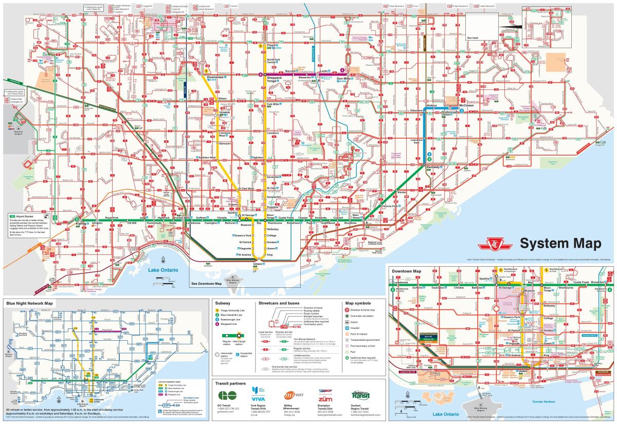 Carte TTC lignes de bus