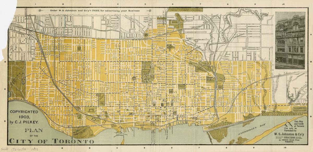 Carte ville de Toronto 1903