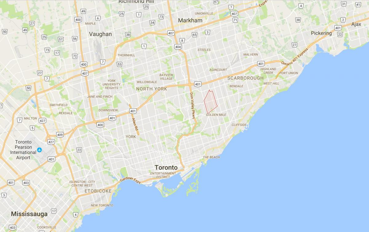 Carte Wexford district de Toronto