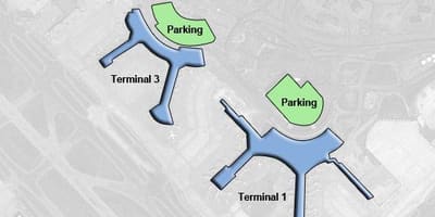 Carte aéroport Pearson de Toronto Canada