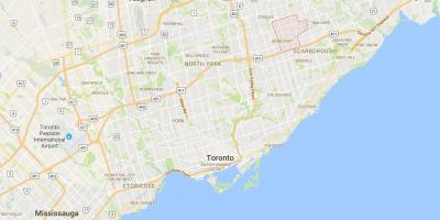 Carte Agincourt district de Toronto