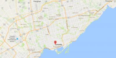 Carte Alexandra Park district de Toronto