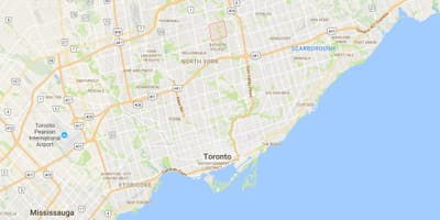 Carte Bayview Woods – Steeles district de Toronto