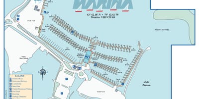 Carte Bluffer's Park Marina