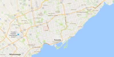 Carte Briar Hill–Belgravia district de Toronto