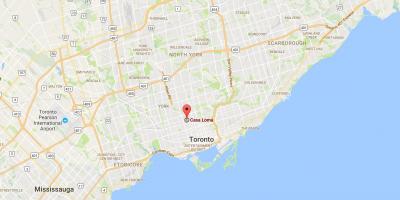 Carte Casa Loma district de Toronto