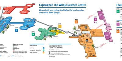 Carte centre des sciences de l'Ontario