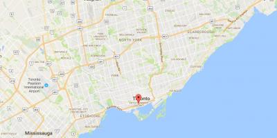 Carte CityPlace district de Toronto