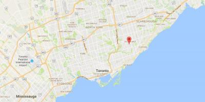 Carte Clairlea district de Toronto