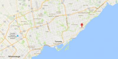 Carte Cliffside district de Toronto