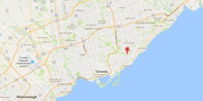 Carte Crescent Town district de Toronto