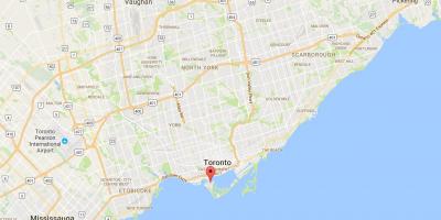 Carte district de Toronto Islands district de Toronto