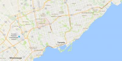 Carte Downsview district de Toronto