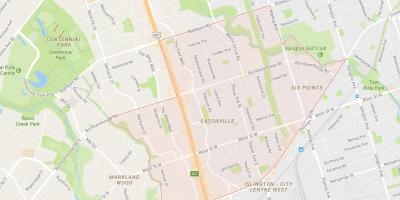 Carte Eatonville quartier Toronto