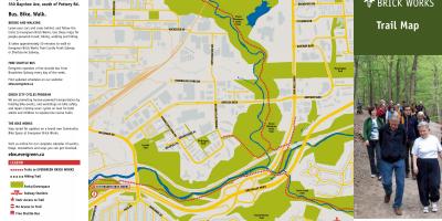 Carte Evergreen Brickworks Toronto trail