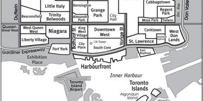 Carte Guide du quartier de Toronto