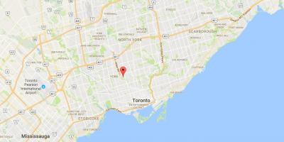 Carte Humewood–Cedarvale district de Toronto