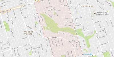 Carte Humewood–Cedarvale quartier Toronto
