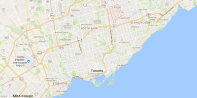 Carte L'Amoreaux district de Toronto