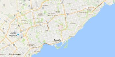 Carte Leaside district de Toronto