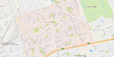 Carte Malvern quartier Toronto