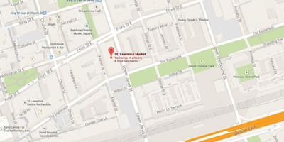 Carte marché St Lawrence