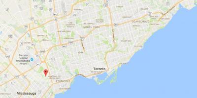 Carte Markland Wood district de Toronto