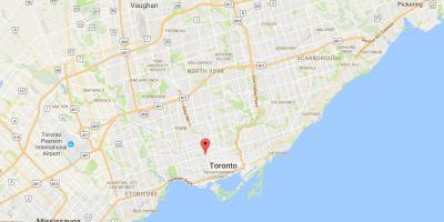 Carte Mirvish Village district de Toronto