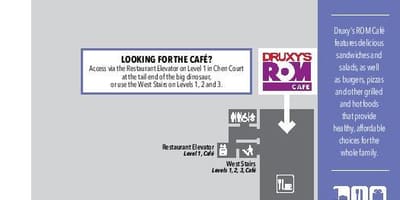 Carte musée royal de l'Ontario niveau café