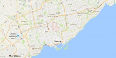 Carte North district de Toronto
